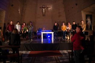 Lectura pública del Herrero y la Muerte en la Iglesia de San Pedro en el departamento de Durazno, 12 de Mayo 2023