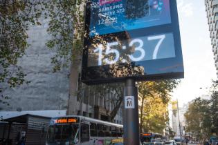 Reloj en la calle Constituyente y Q. F Andres Martinez Trueba, 30 de mayo de 2023