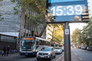 Reloj en la calle Constituyente y Q. F Andres Martinez Trueba, 30 de mayo de 2023