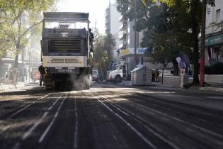 Recapado asfáltico en la avenida 21 de setiembre