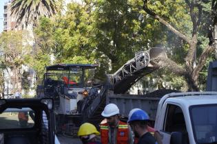 Recapado asfáltico en la avenida 21 de setiembre