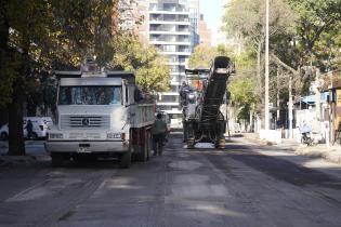 Recapado asfáltico en la avenida 21 de setiembre