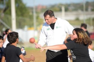 Encuentro de básquet de escuelas de Casavalle en el Centro Cívico Luisa Cuesta