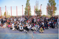 Encuentro de básquet de escuelas de Casavalle en el Centro Cívico Luisa Cuesta