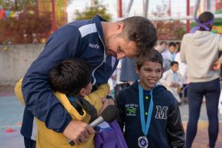 Encuentro de básquet de escuelas de Casavalle en el Centro Cívico Luisa Cuesta