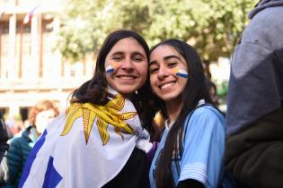 Llegada de la selección uruguaya de fútbol sub 20 ganadora de la Copa del Mundo