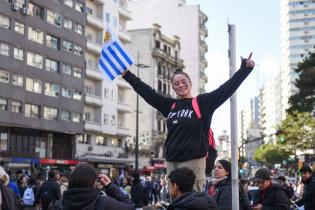 Llegada de la selección uruguaya de fútbol sub 20 ganadora de la Copa del Mundo