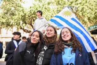 Llegada de la selección uruguaya de fútbol sub 20 ganadora de la Copa del Mundo