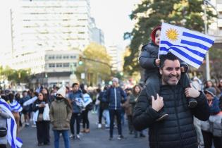 Llegada de la selección uruguaya de fútbol sub 20 ganadora de la Copa del Mundo