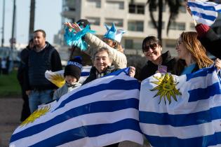 Llegada de la selección uruguaya de fútbol sub 20 ganadora de la Copa del Mundo