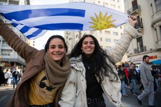 Llegada de la selección uruguaya de fútbol sub 20 ganadora de la Copa del Mundo