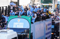 Llegada de la selección de uruguaya de fútbol sub 20 ganadora de la Copa del Mundo