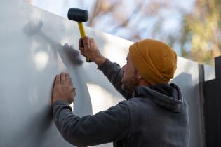 Avance de obras en el Memorial de ex presas políticas, 14 de junio de 2023