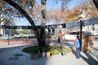 Avance de obras en el Memorial de ex presas políticas, 14 de junio de 2023