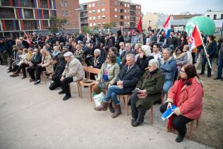 Inauguración de escultura en homenaje a Pepe D'Elía en el marco de la conmemoración de su natalicio