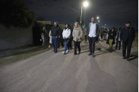 Intervención de Montevideo Avanza en Iluminación en el barrio 23 de diciembre