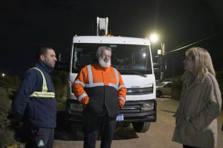 Intervención de Montevideo Avanza en Iluminación en el barrio 23 de diciembre