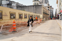 Obras en la calle Rincón en el marco del programa Late Ciudad Vieja , 03 de julio de 2023