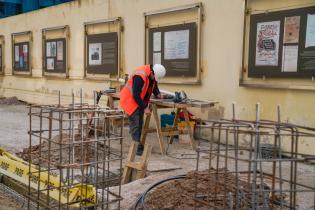 Obras en la calle Rincón en el marco del programa Late Ciudad Vieja , 03 de julio de 2023