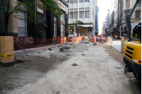 Obras en la calle Rincón en el marco del programa Late Ciudad Vieja , 03 de julio de 2023