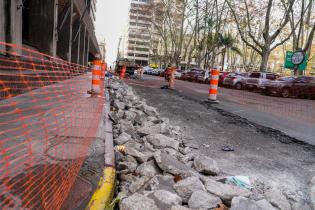 Obras en la calle Rincón en el marco del programa Late Ciudad Vieja , 03 de julio de 2023