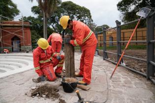 Avance de obras de renovación en Villa Dolores en el marco del programa Montevideo Avanza , 04 de julio de 2023