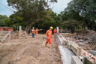 Avance de obras de renovación en Villa Dolores en el marco del programa Montevideo Avanza , 04 de julio de 2023