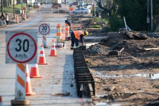 Avance de obras en Avda. Pedro de Mendoza entre Domingo Arena y Coralio Lacosta