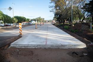 Avance de obras en Luis Batlle Berres. 7 de julio de 2023