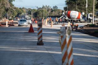 Avance de obras en Luis Batlle Berres. 7 de julio de 2023