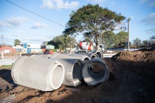 Avance de obras en Luis Batlle Berres. 7 de julio de 2023