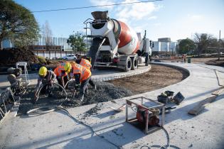 Avance de obras en Luis Batlle Berres. 7 de julio de 2023