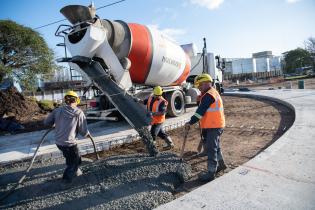 Avance de obras en Luis Batlle Berres. 7 de julio de 2023