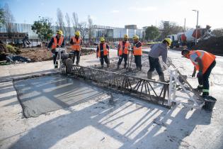 Avance de obras en Luis Batlle Berres. 7 de julio de 2023