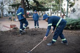 Recuperación de áreas verdes en la plaza Zabala