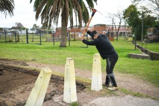 Avance de obras en el Parque Rivera, 11 de julio de 2023