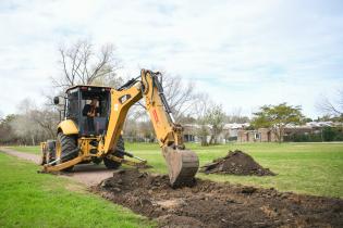 Avance de obras en el Parque Rivera, 11 de julio de 2023