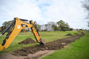 Avance de obras en el Parque Rivera, 11 de julio de 2023