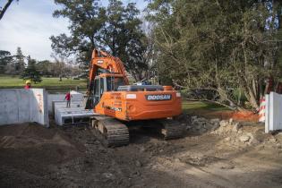 Obra de saneamiento en arroyo Mataperros