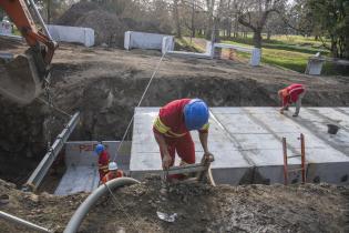 Obra de saneamiento en arroyo Mataperros Obra de saneamiento en arroyo Mataperros