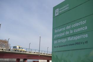 Obra de saneamiento en arroyo Mataperros