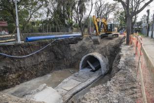 Obra de saneamiento en arroyo Mataperros Obra de saneamiento en arroyo Mataperros