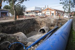 Obra de saneamiento en arroyo Mataperros