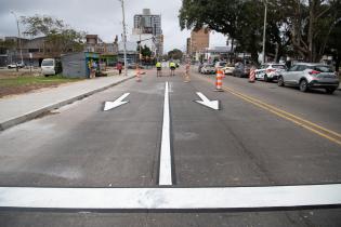 Obras en el semáforo de Av. Gral. Rivera y Bv. José Batlle y Ordoñez