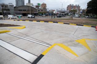 Obras en el semáforo de Av. Gral. Rivera y Bv. José Batlle y Ordoñez