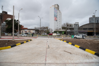 Obras en el semáforo de Av. Gral. Rivera y Bv. José Batlle y Ordoñez