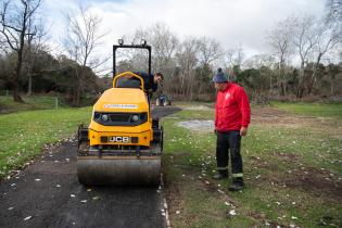 Avance de obras en el Parque Rivera Avance de obras en el Parque Rivera