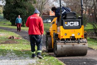 Avance de obras en el Parque Rivera