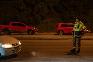 Operativo de Movilidad en la rambla de Montevideo