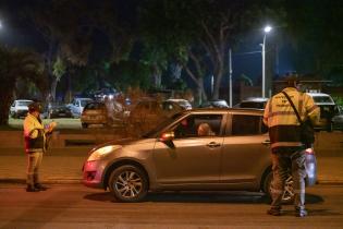 Operativo de Movilidad en la rambla de Montevideo